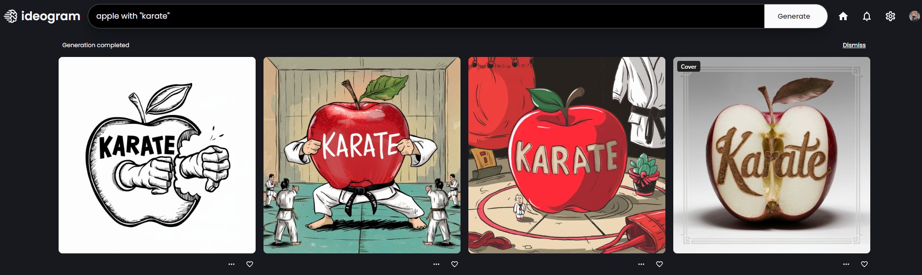 Gợi ý Quả Táo Với Từ &quot;Karate&quot; Trong Dấu Ngoặc Kép