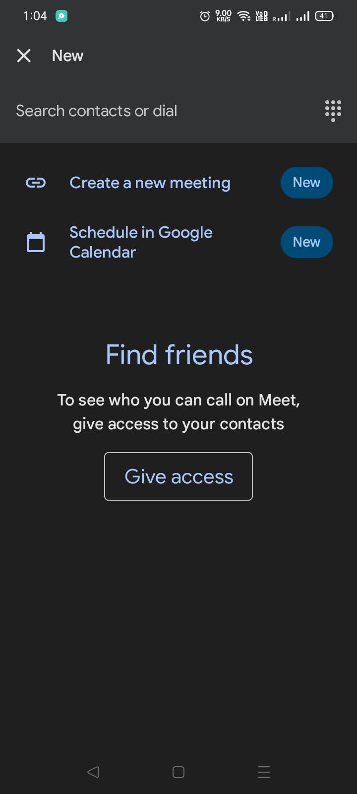 Google Meet gọi trang