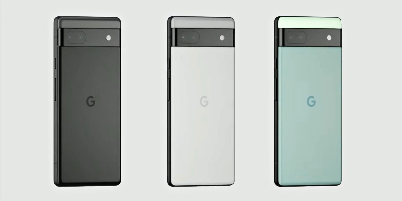 Google Pixel 6a với các màu sắc khác nhau