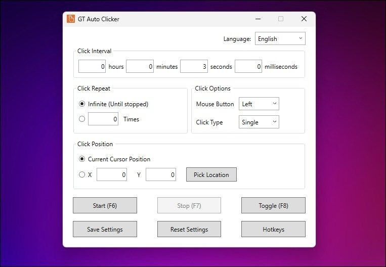 GT Auto Clicker