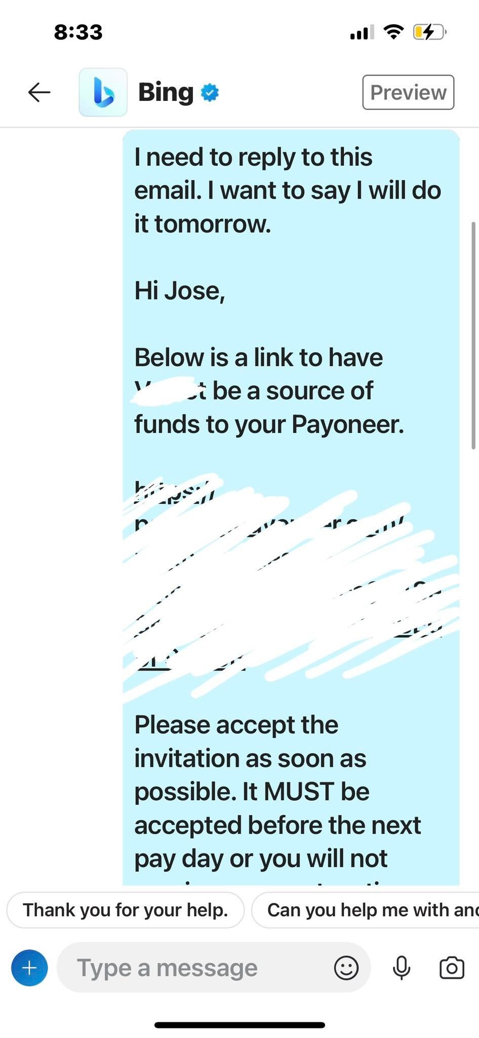 Gửi email trên Skype