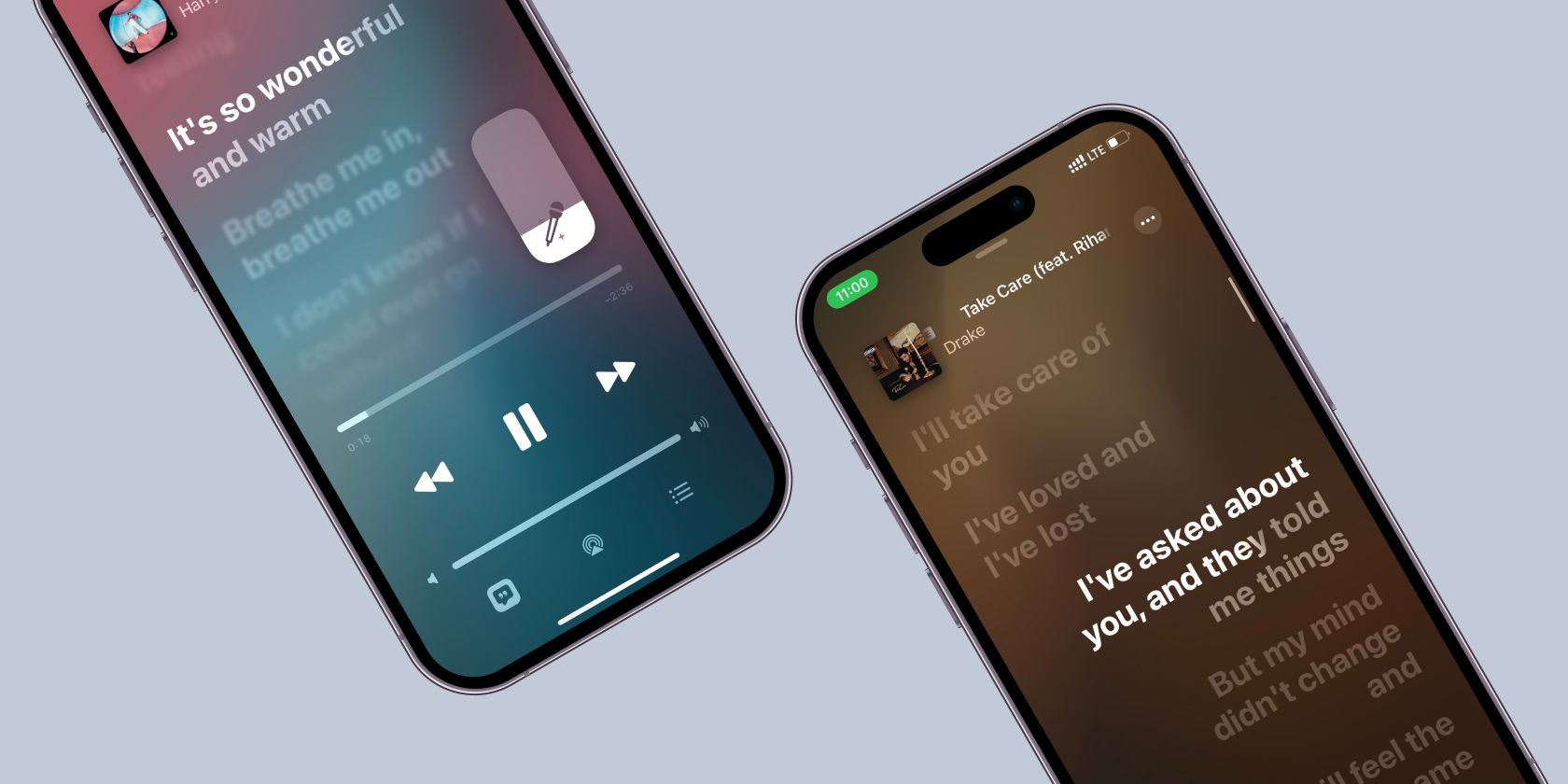 Hai iPhone chéo với Apple Music Sing điều chỉnh âm lượng và Chế Độ Duet