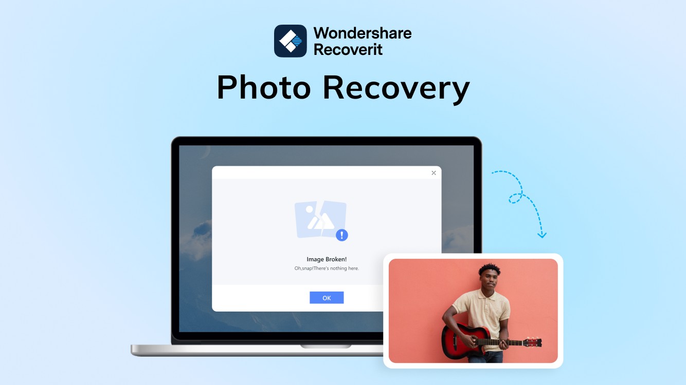 Hình ảnh bị hỏng được phục hồi bằng công cụ phục hồi dữ liệu Wondershare Recoverit