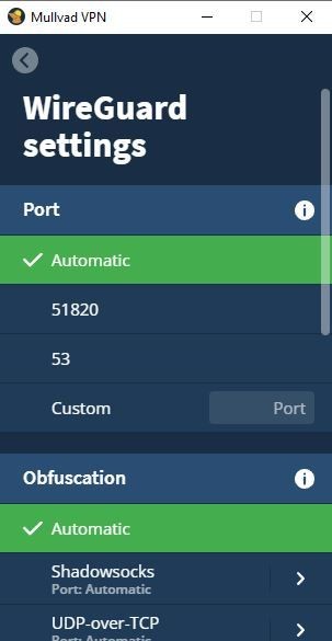 Hình ảnh cài đặt WireGuard của Mullvad VPN