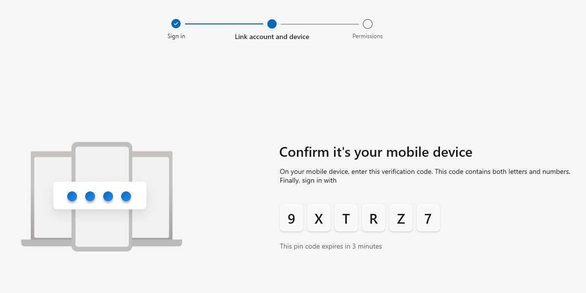 Hình ảnh minh họa màn hình ghép nối Phone Link
