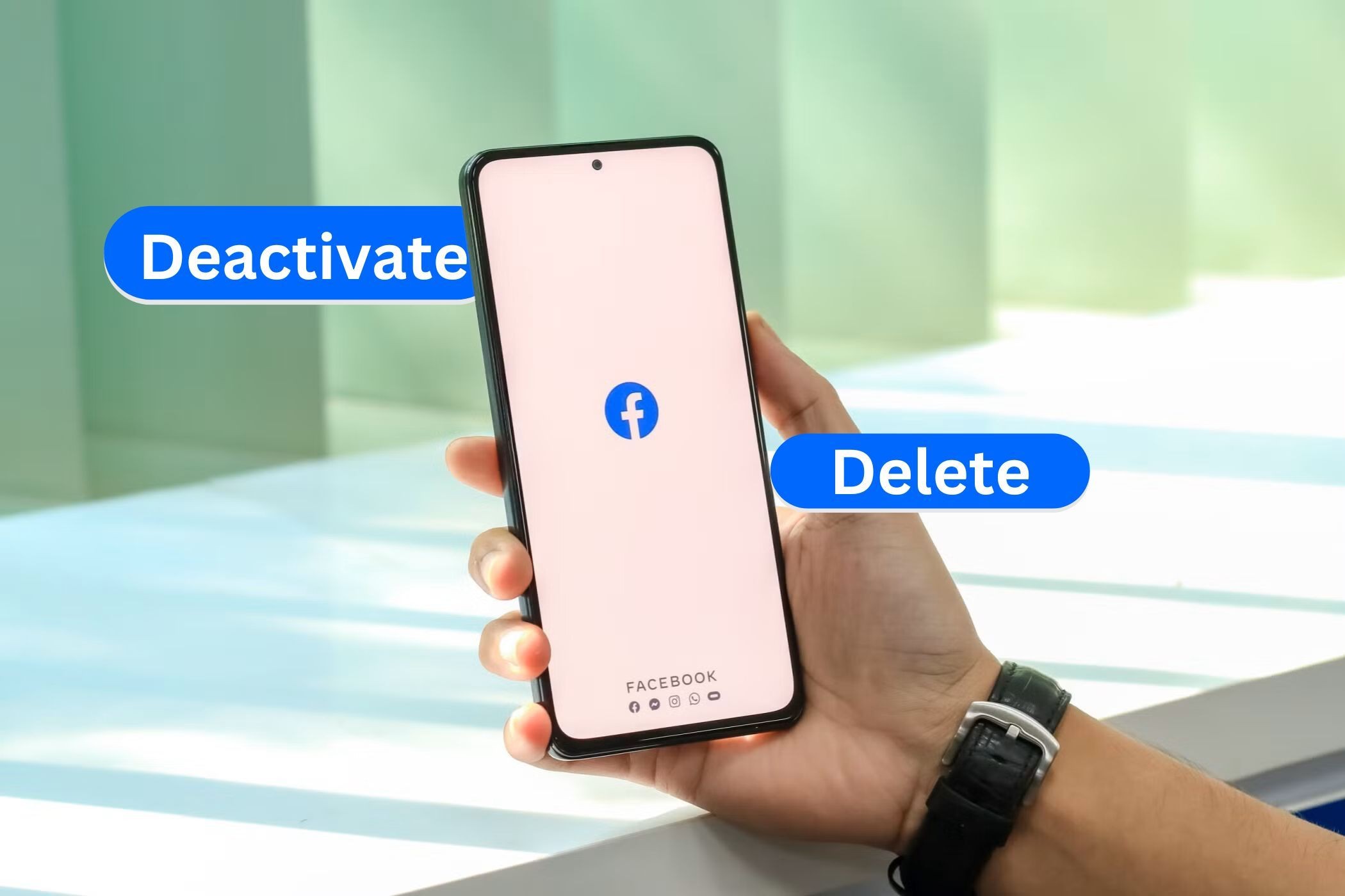 Hình ảnh minh họa về việc xóa tài khoản Facebook