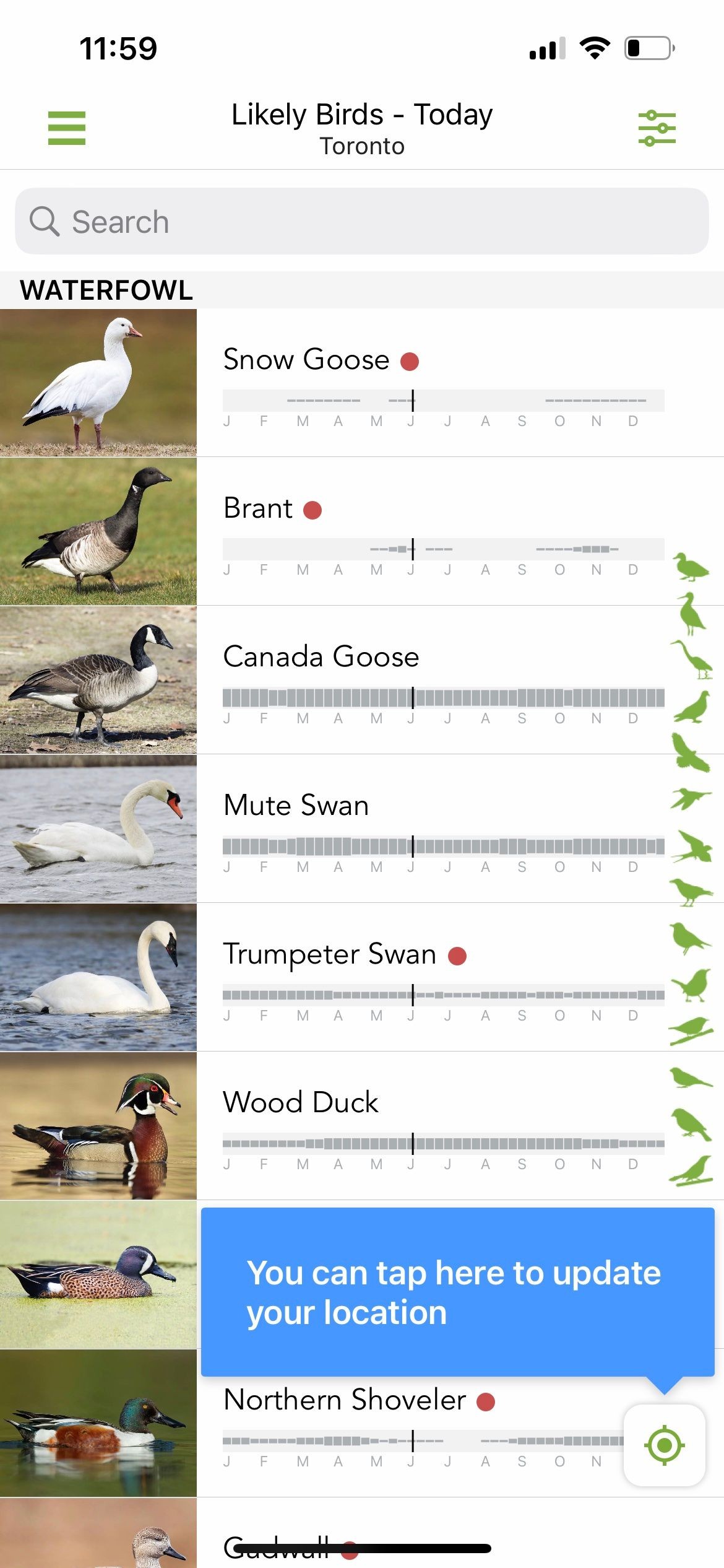 Hình ảnh ứng dụng Merlin Bird ID