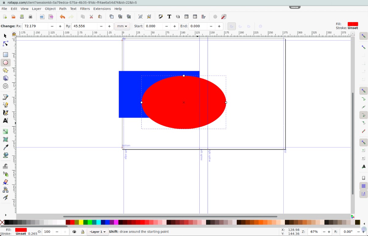 Hình dạng cơ bản của Inkscape