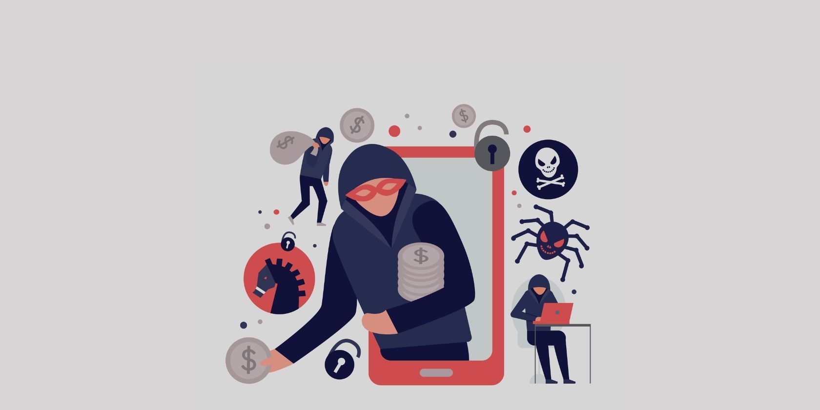 Hình minh họa về cuộc tấn công malware trên thiết bị di động