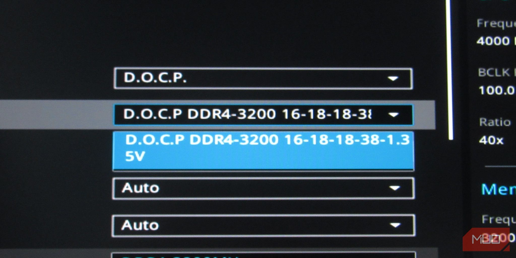 Hồ sơ ép xung 3200MHz DOCP được phóng to