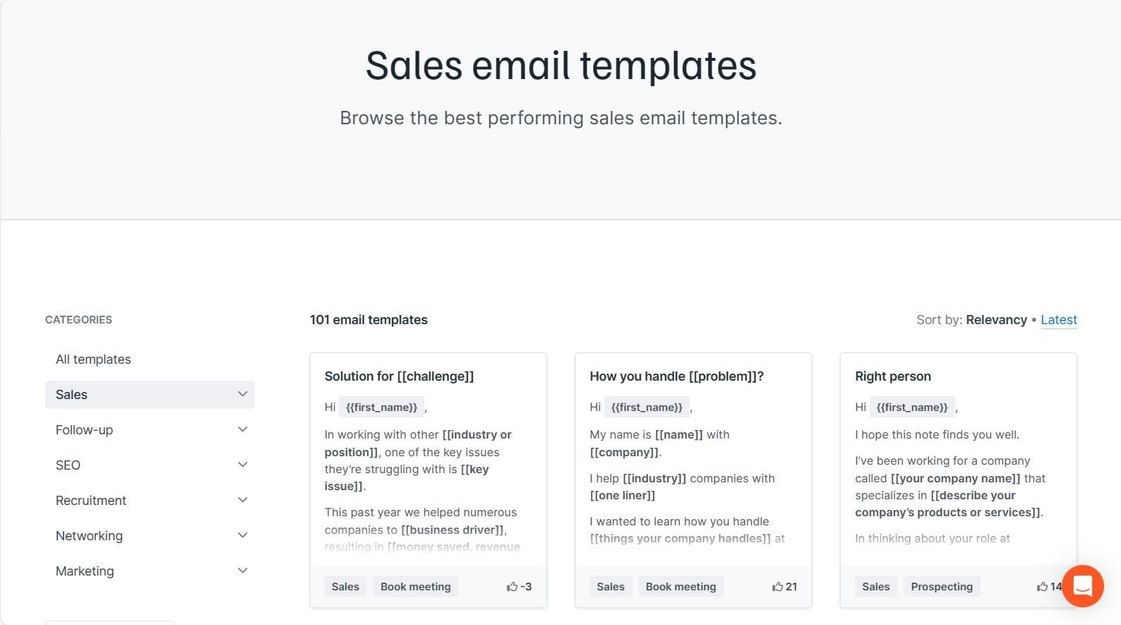 Hunter Email Templates