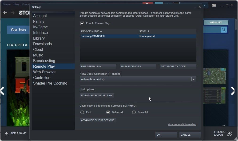 Hủy kết nối thiết bị Remote Play