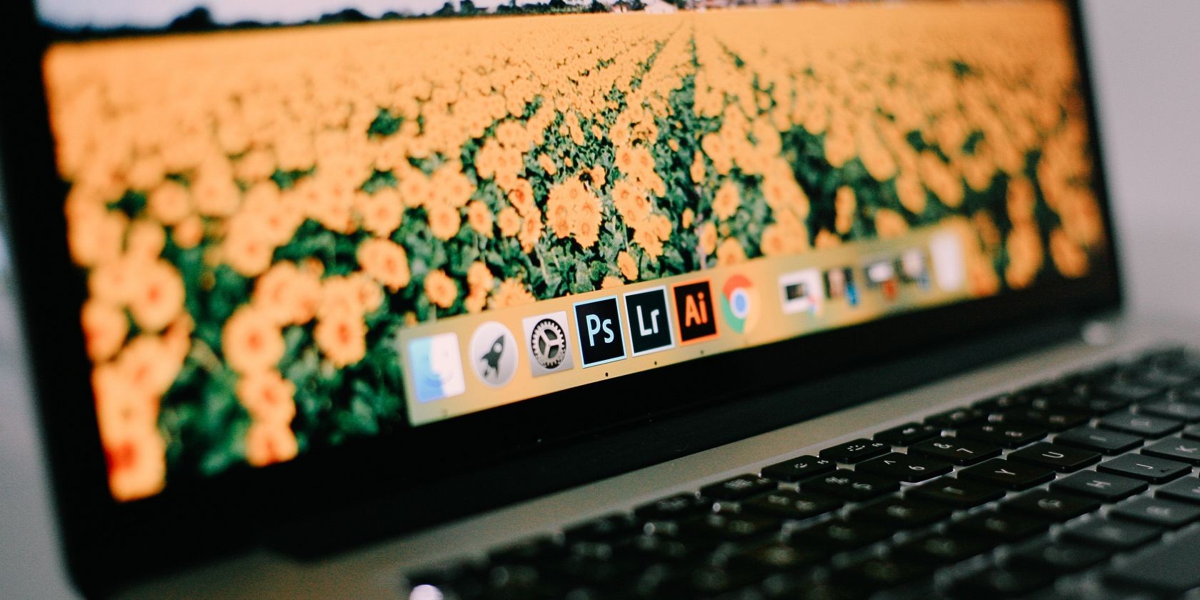 Image showing the Lightroom logo on a Mac