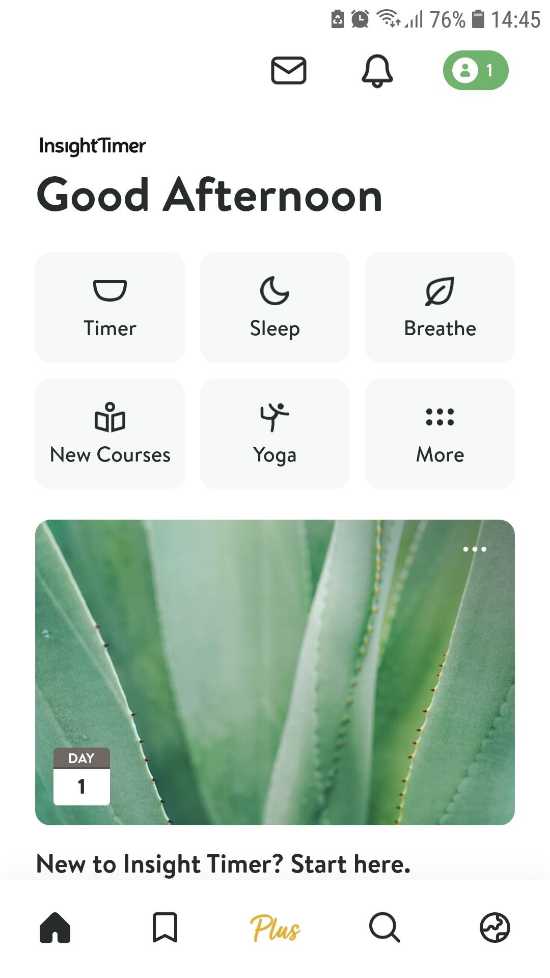 Insight Timer thiền định trên điện thoại Android