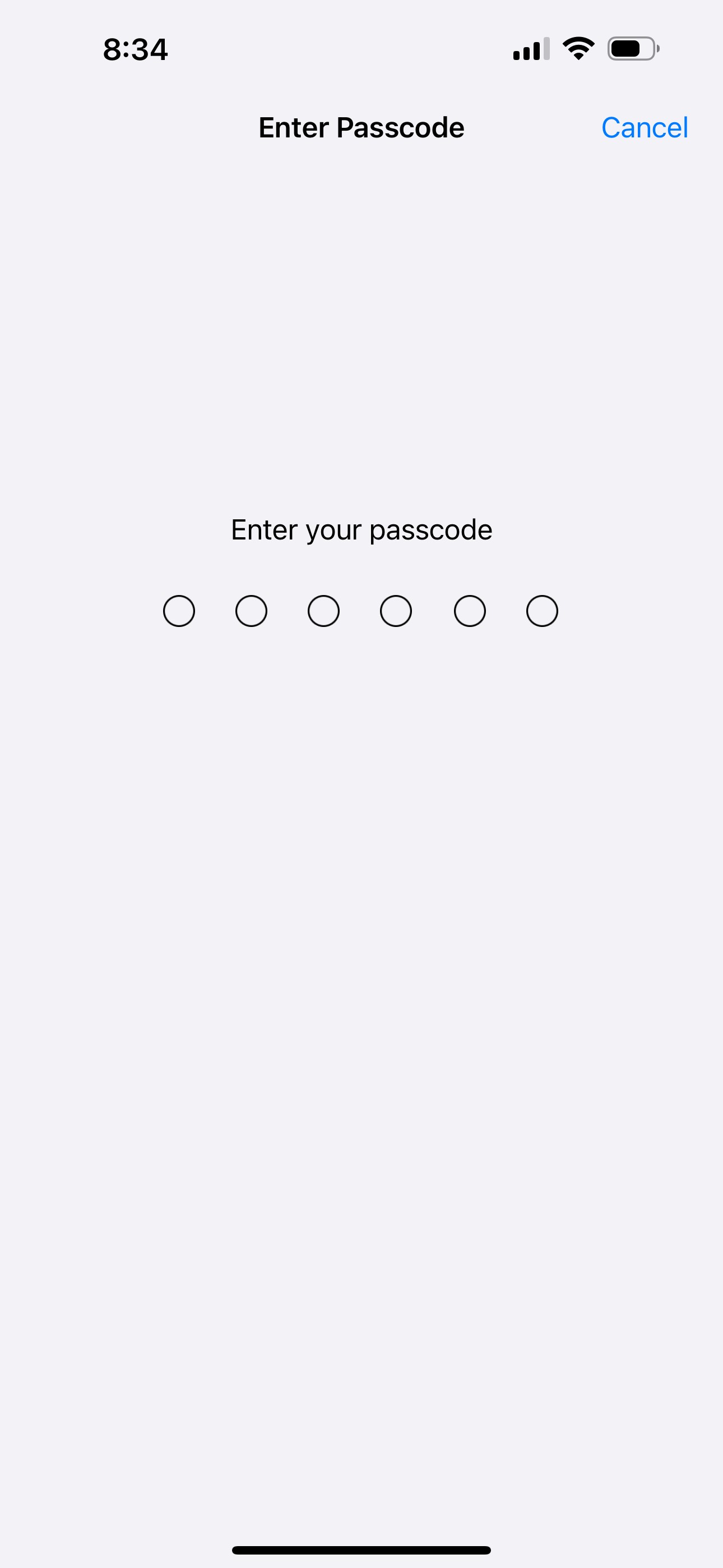 iOS yêu cầu nhập mật khẩu iPhone