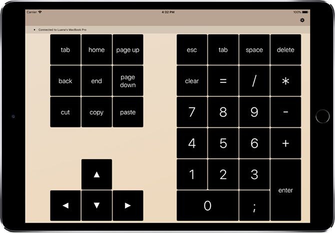 iPad làm bàn phím số