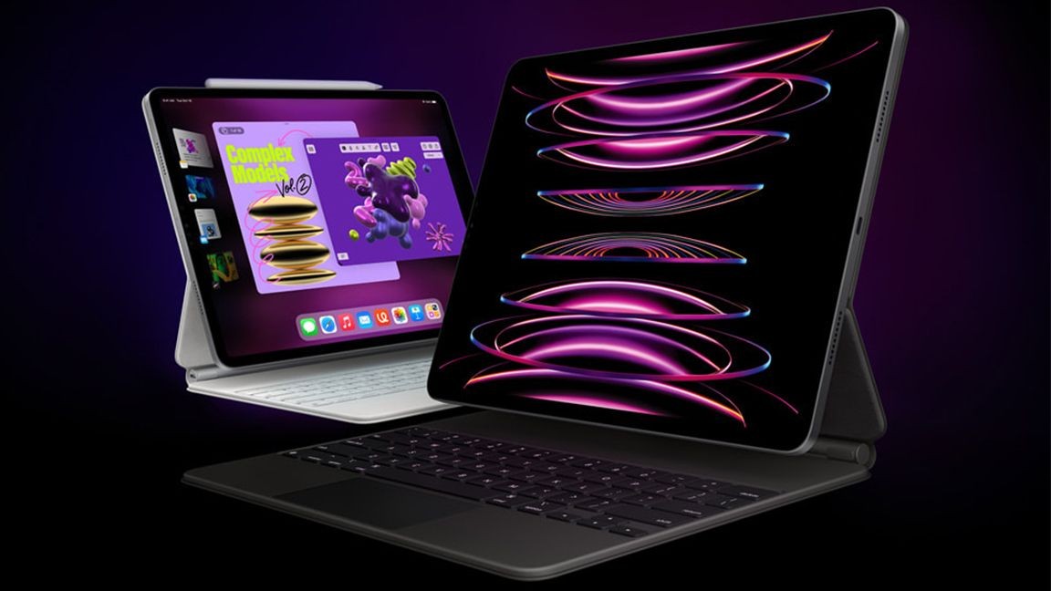 iPad Pro M2 với bàn phím Magic Keyboard