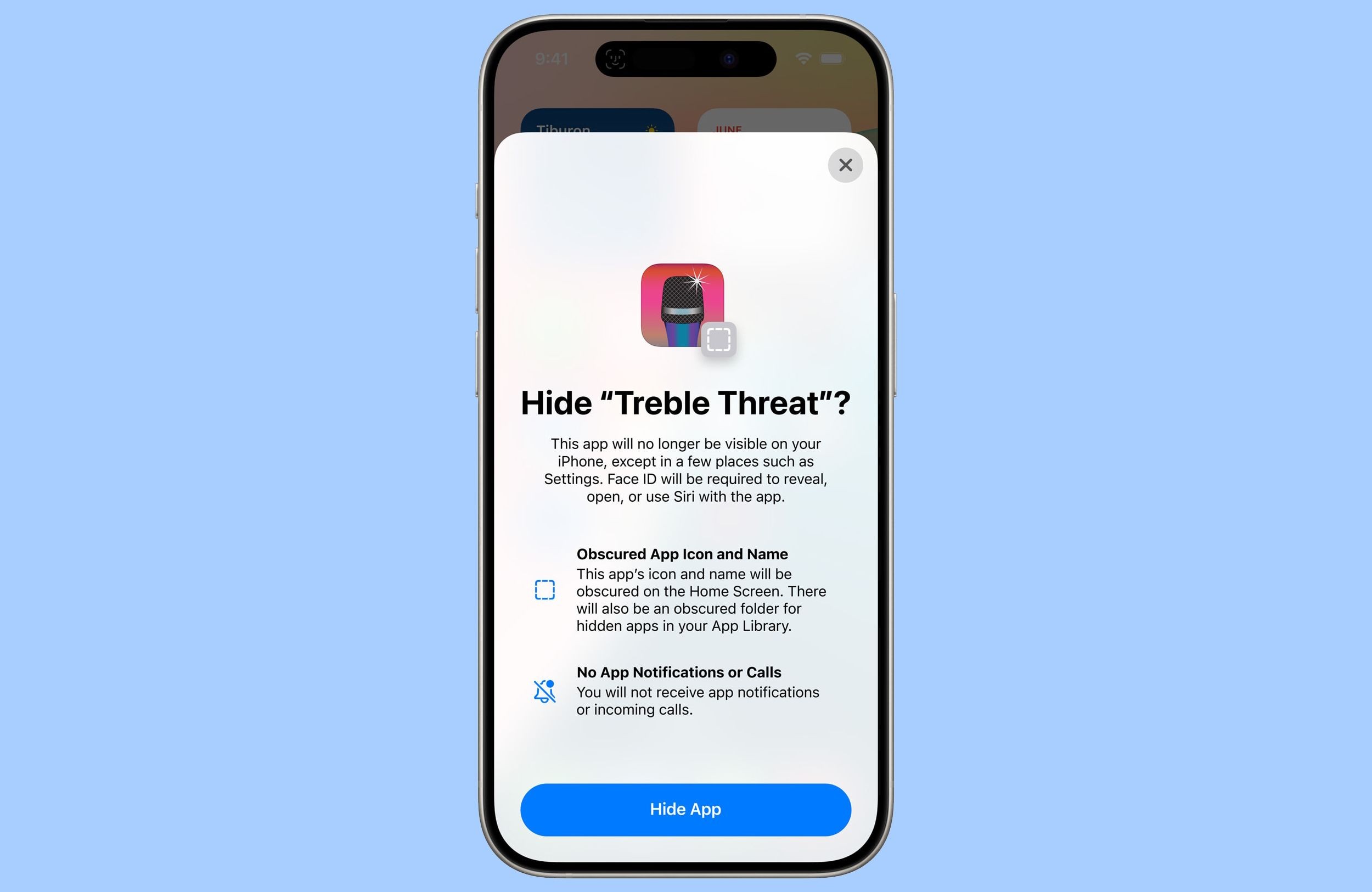 iPhone 15 Pro Max yêu cầu ẩn một ứng dụng trên iOS 18