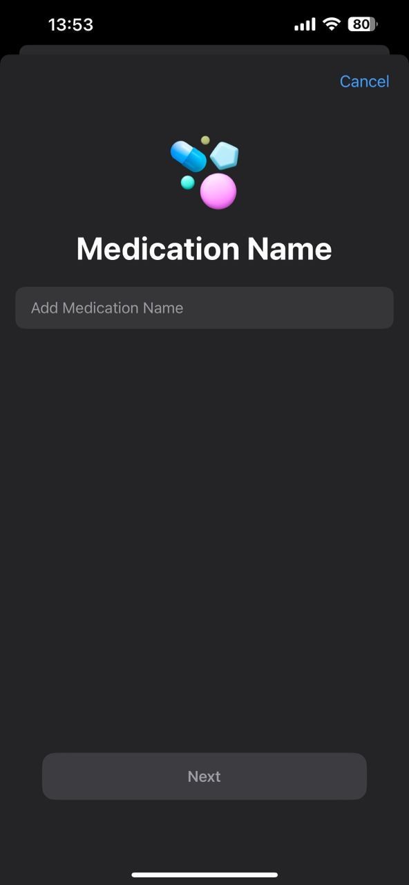 iPhone hiển thị cách thêm thuốc