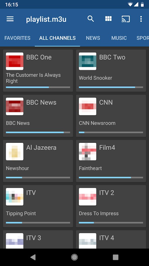 IPTV Pro App Channels