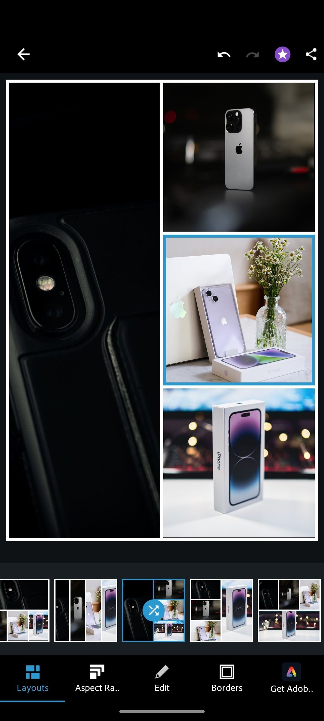 Kết hợp hình ảnh sử dụng ứng dụng Photoshop Express Photo Editor trên Android