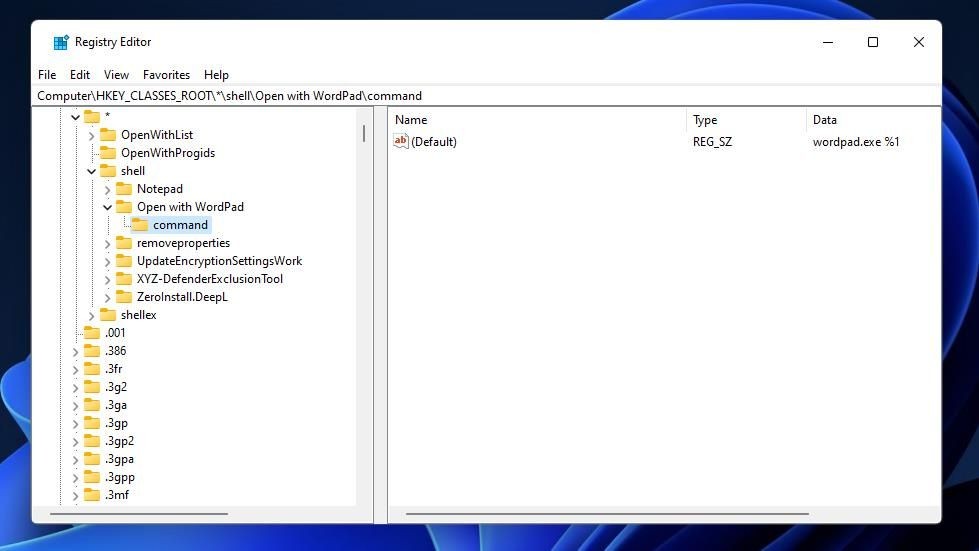 Khóa Mở với WordPad