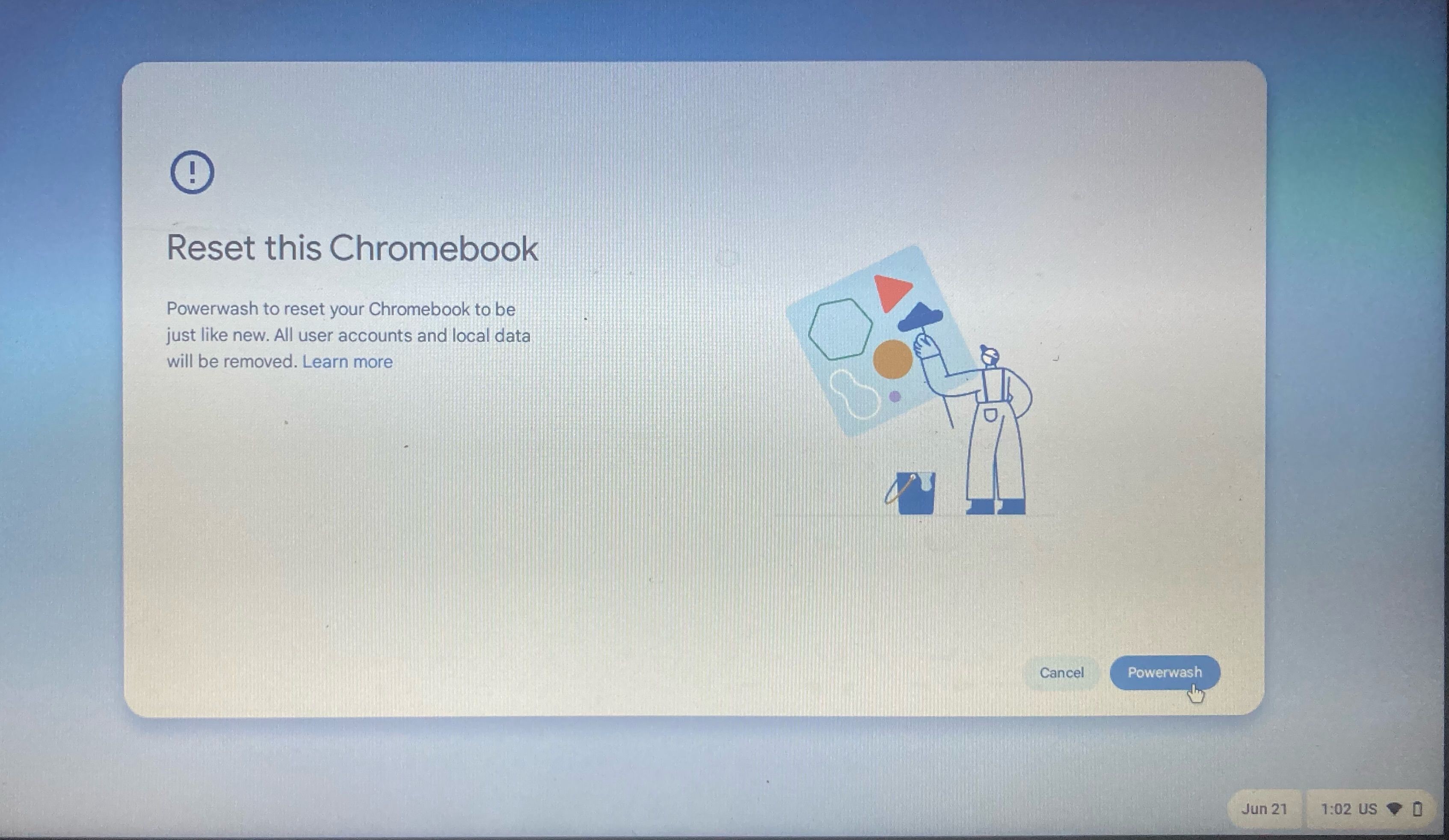 Khôi phục cài đặt gốc Chromebook mà không cần đăng nhập thông qua phím tắt trên bàn phím
