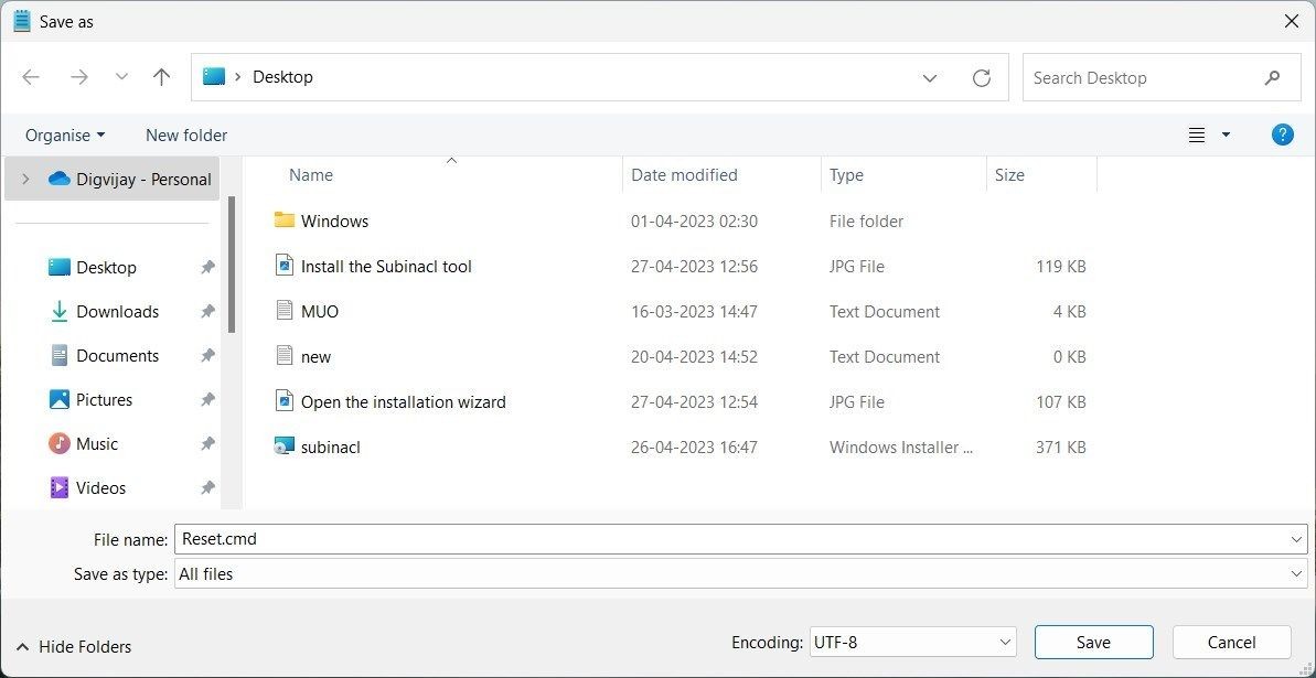 Khôi phục quyền Windows Update