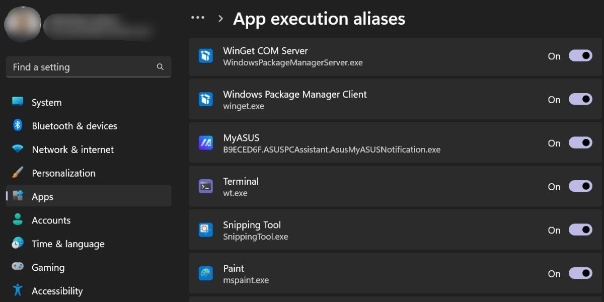 Kích Hoạt App Execution Alias