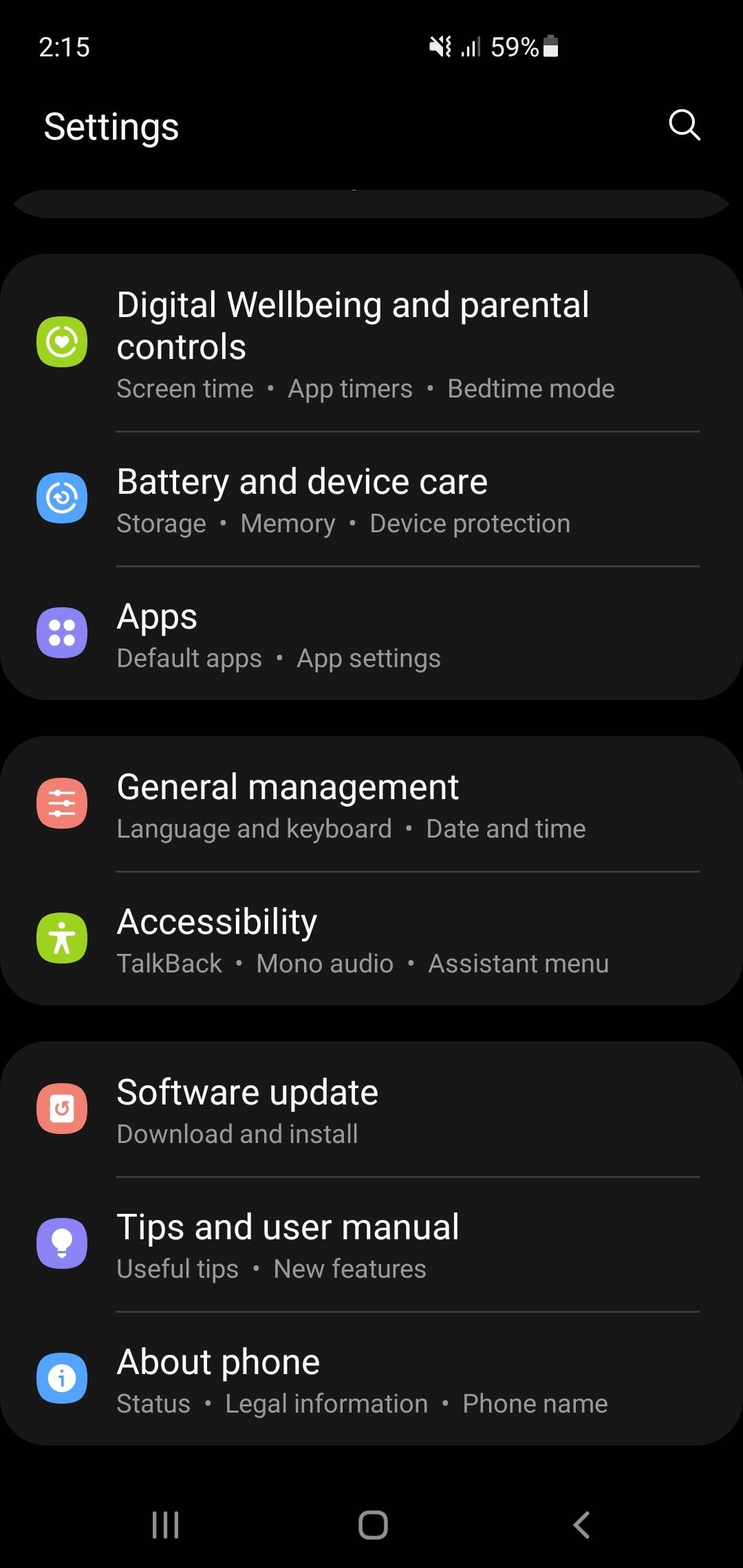 Kiểm tra cập nhật phần mềm trên điện thoại Samsung