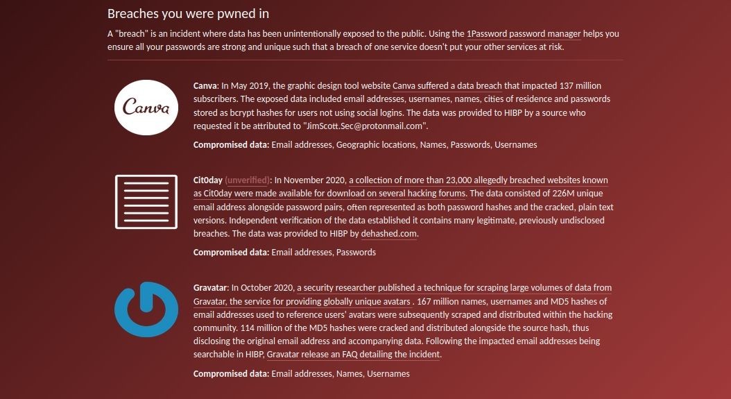 Kiểm tra email đã bị rò rỉ trên HaveIBeenPwned