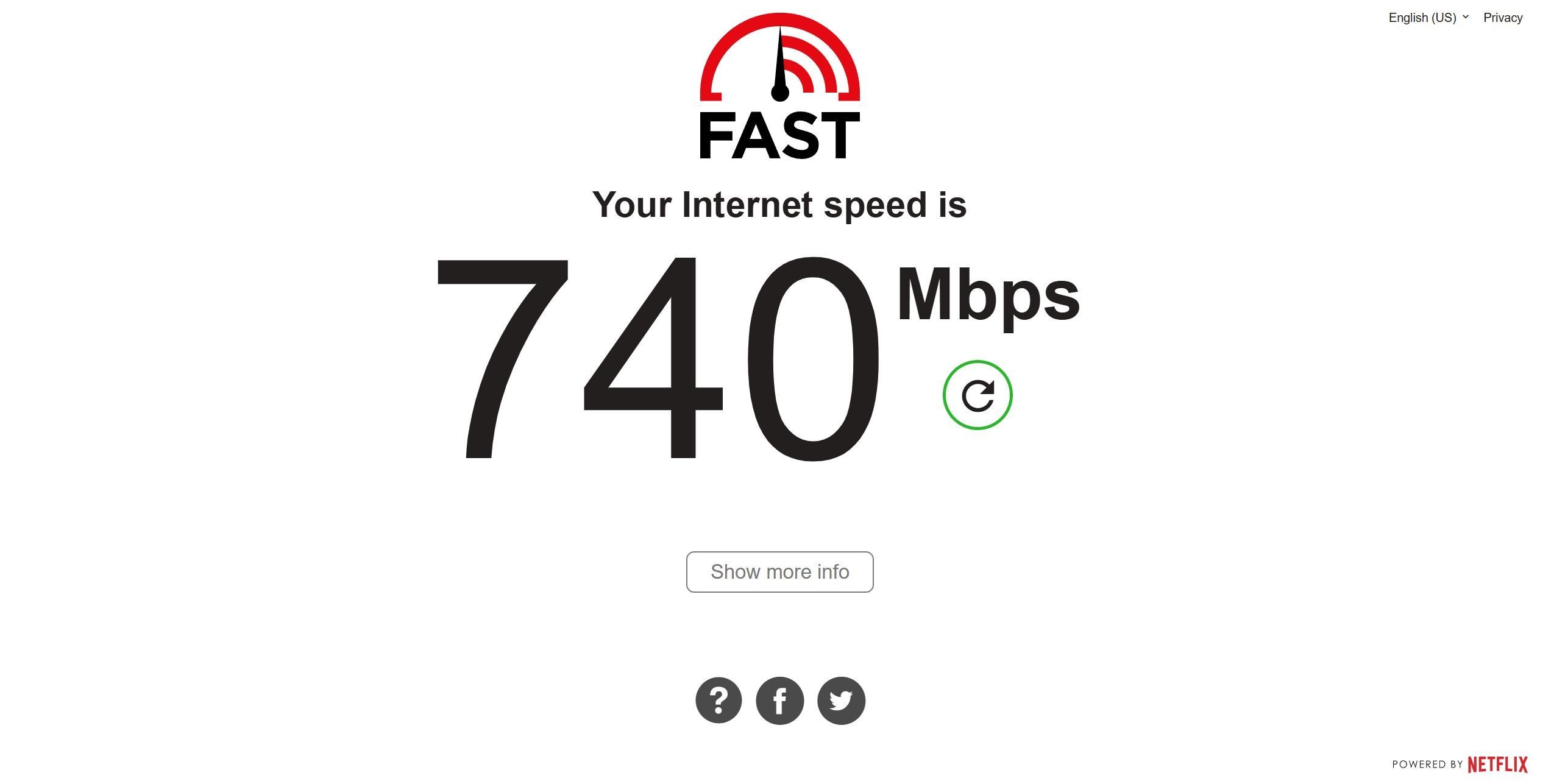 Kiểm tra tốc độ Netflix khi split tunneling bật