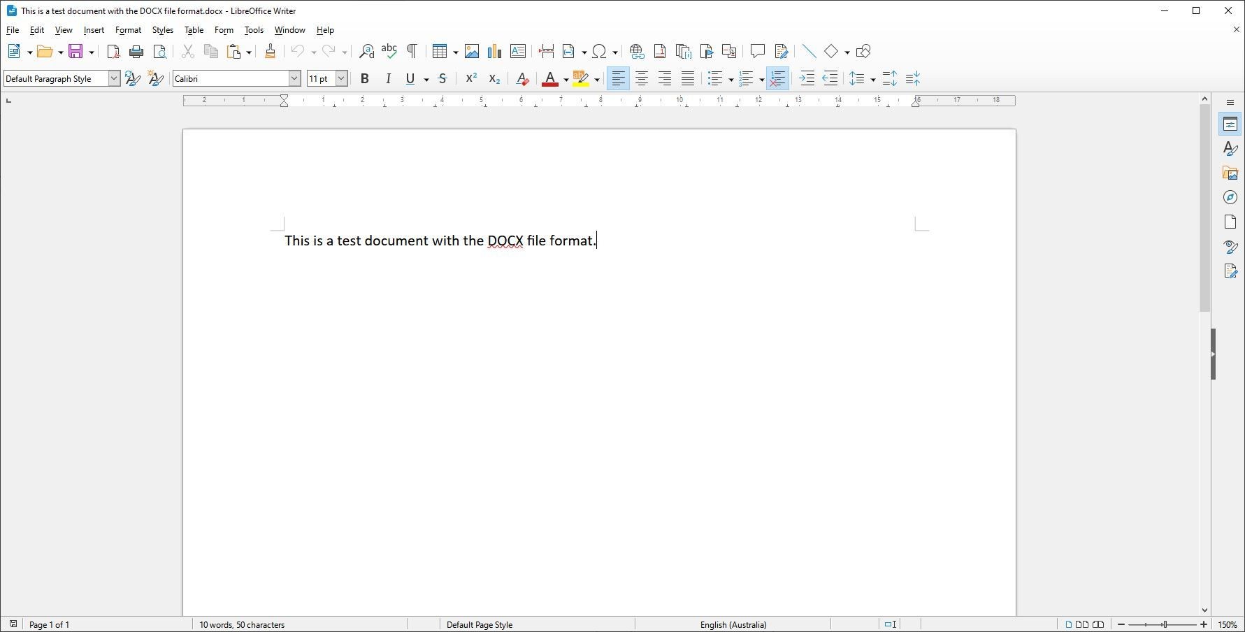 LibreOffice Writer đang sử dụng