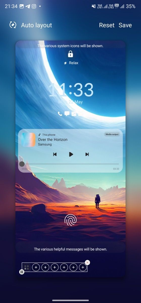 Lock screen customizer in LockStar