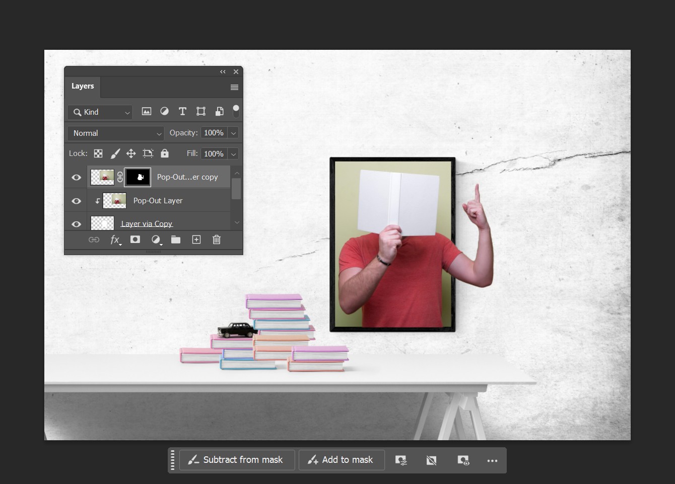 Lớp Pop-Out Với Mặt Nạ Lớp Trong Photoshop