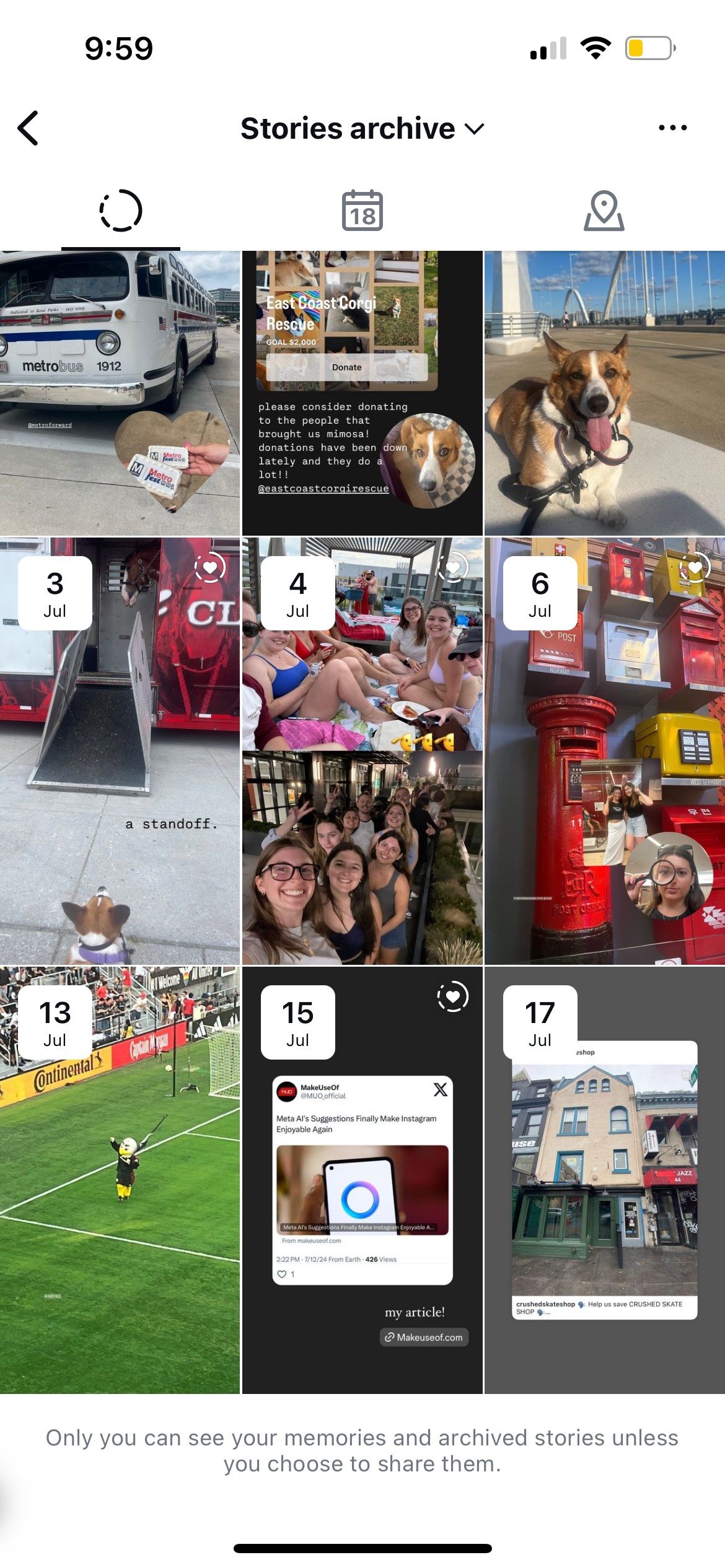 Lưu trữ câu chuyện trên Instagram