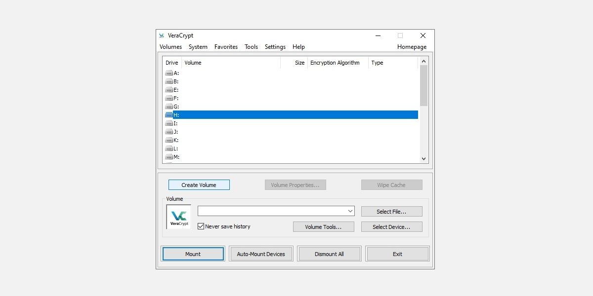 Mã hóa với VeraCrypt