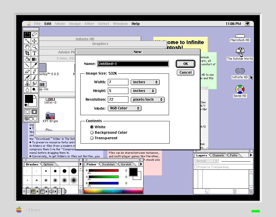 macOS 8 emulator in web browser