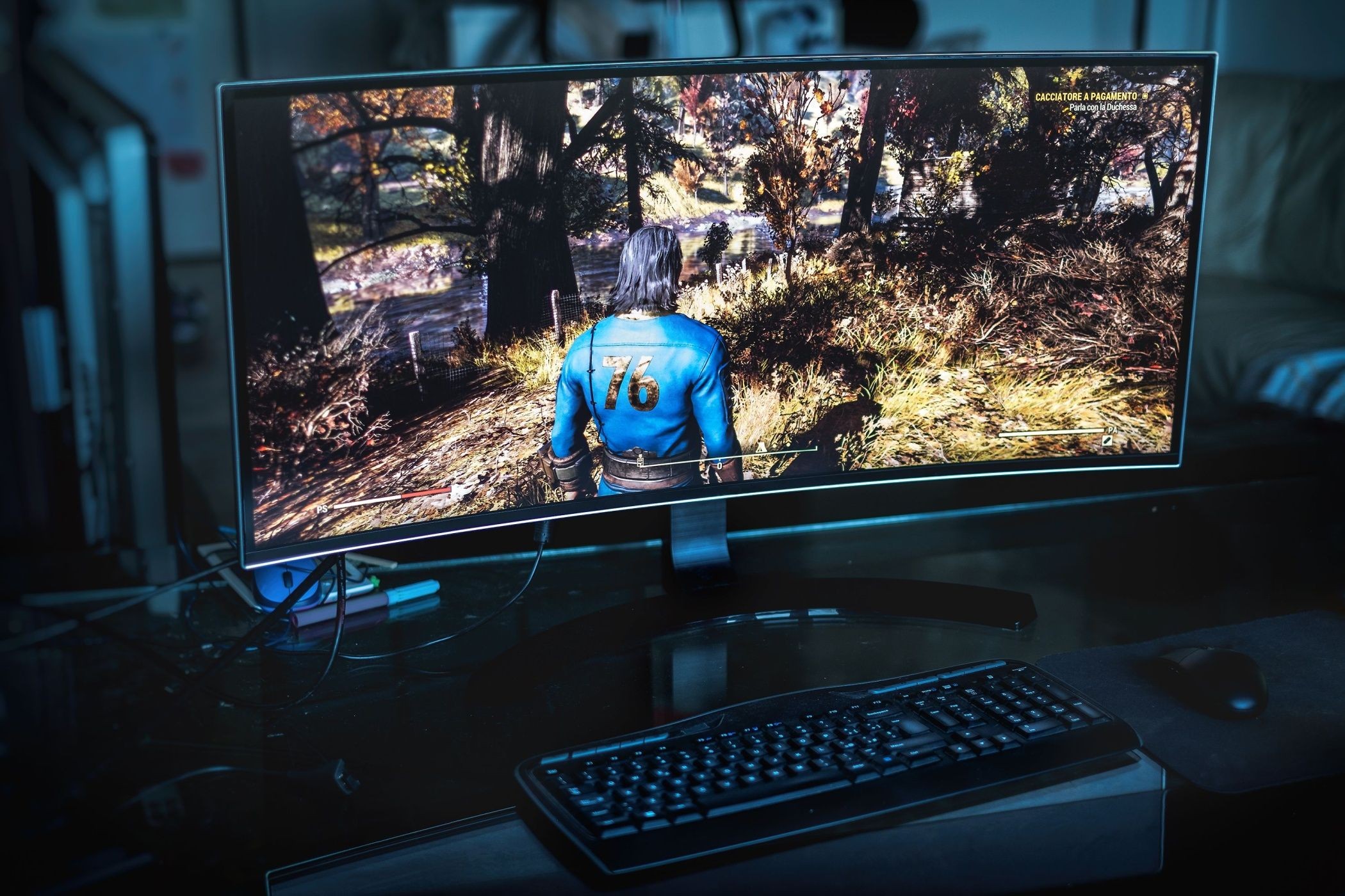 Màn hình rộng với trò chơi Fallout 76