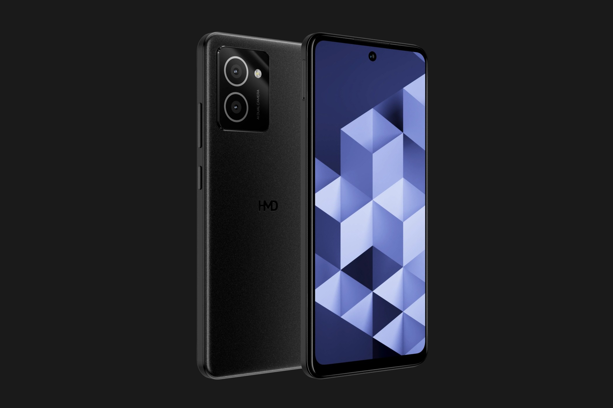 Mặt trước và mặt sau của HMD Vibe