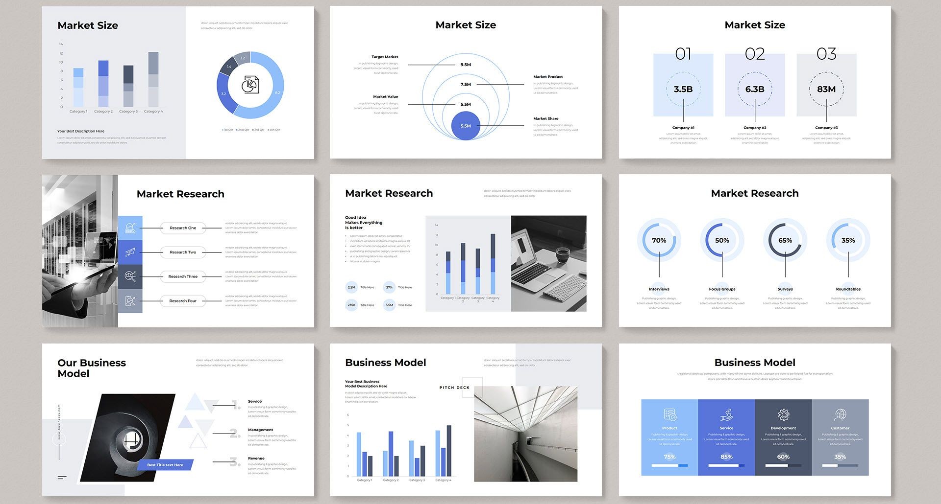 Mẫu bản thuyết trình Business Pitch-Deck Google Slides của Generousart trên GraphicRiver