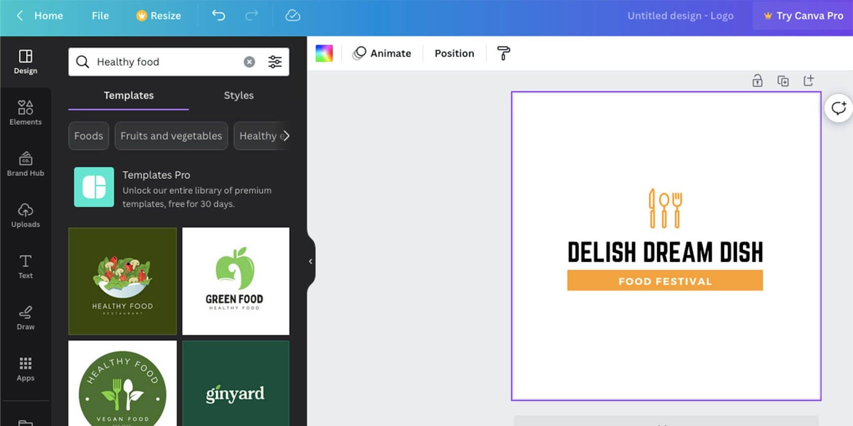 Mẫu logo Canva