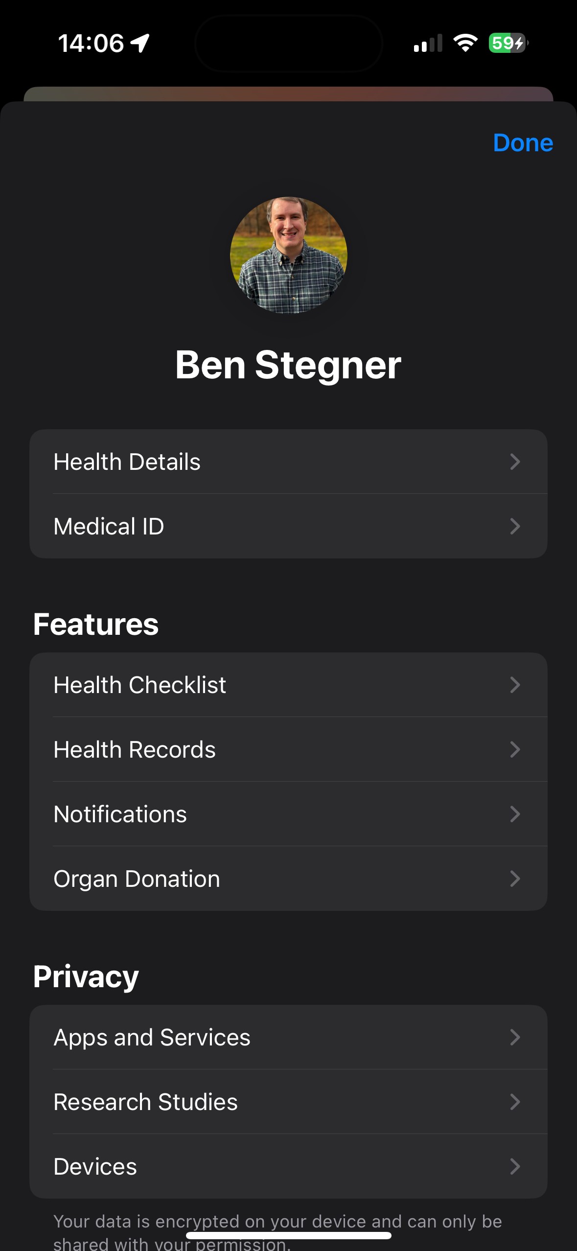 Medical ID Sức khỏe iPhone