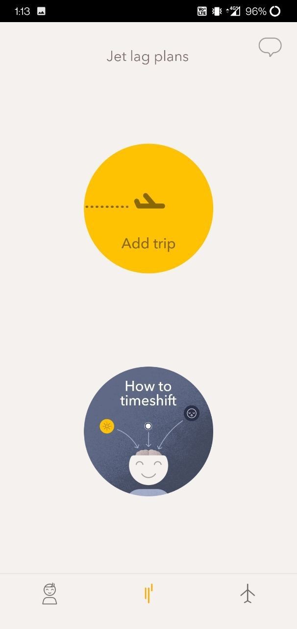 Menu kế hoạch của Time Shifter