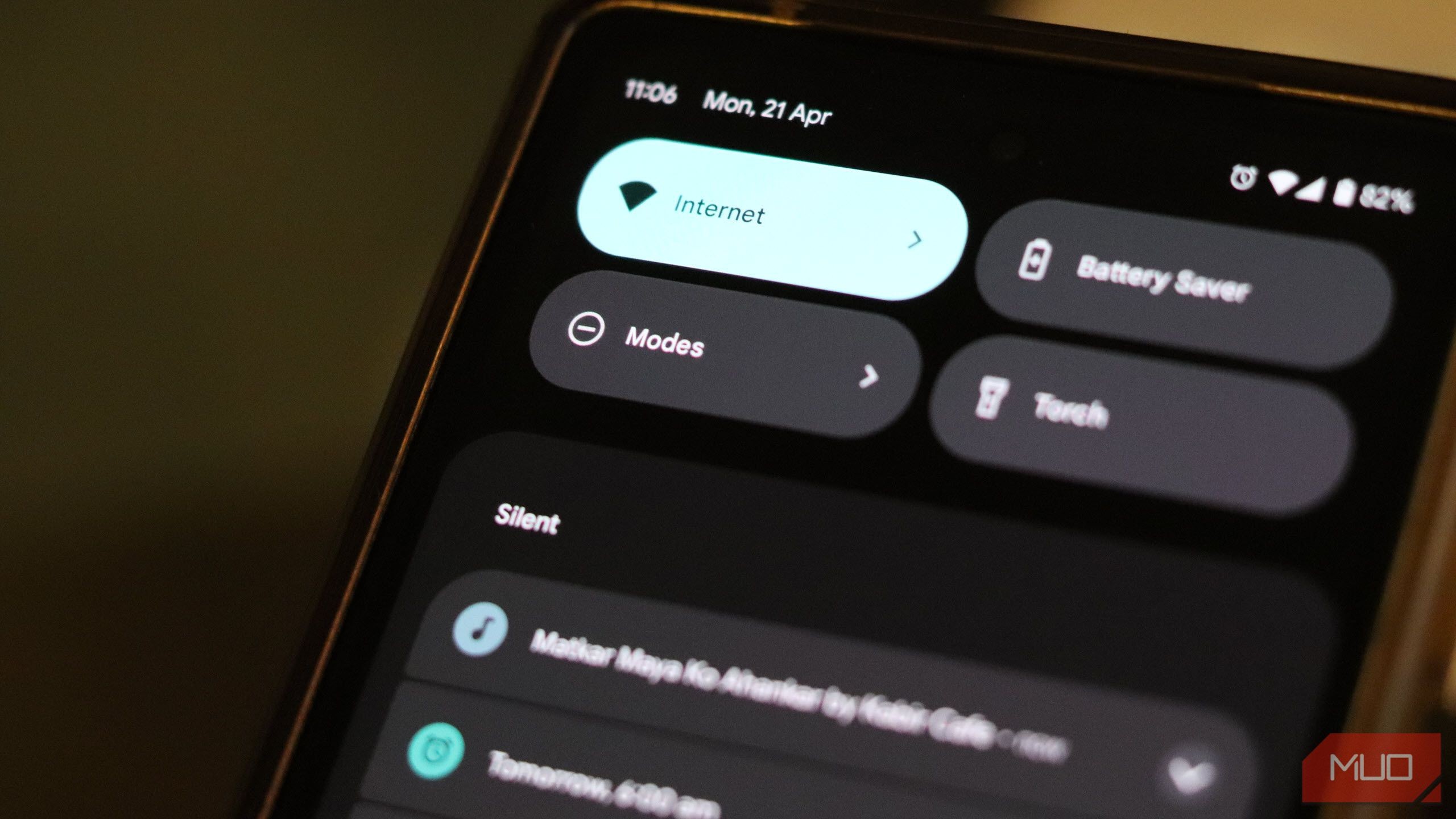 Menu truy cập nhanh của Google Pixel với chế độ