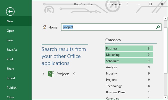 Mẹo Tìm Kiếm Mẫu Trong Excel 2016
