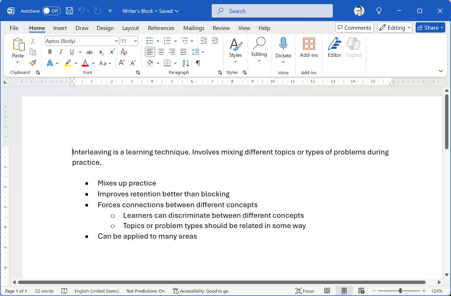 Microsoft Word dấu đầu dòng