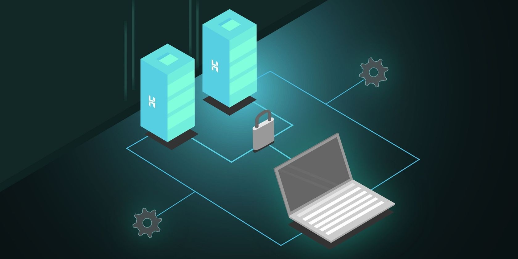 Minh họa hai máy chủ web được triển khai trong mạng