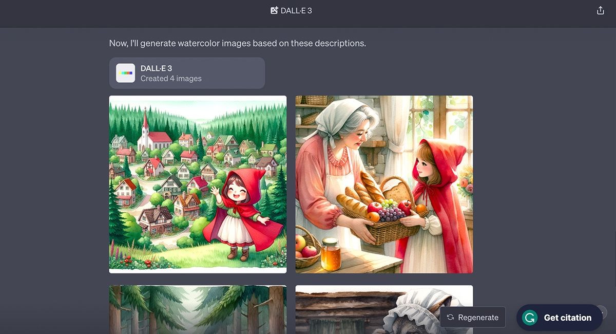 Minh họa sách của DALL·E 3
