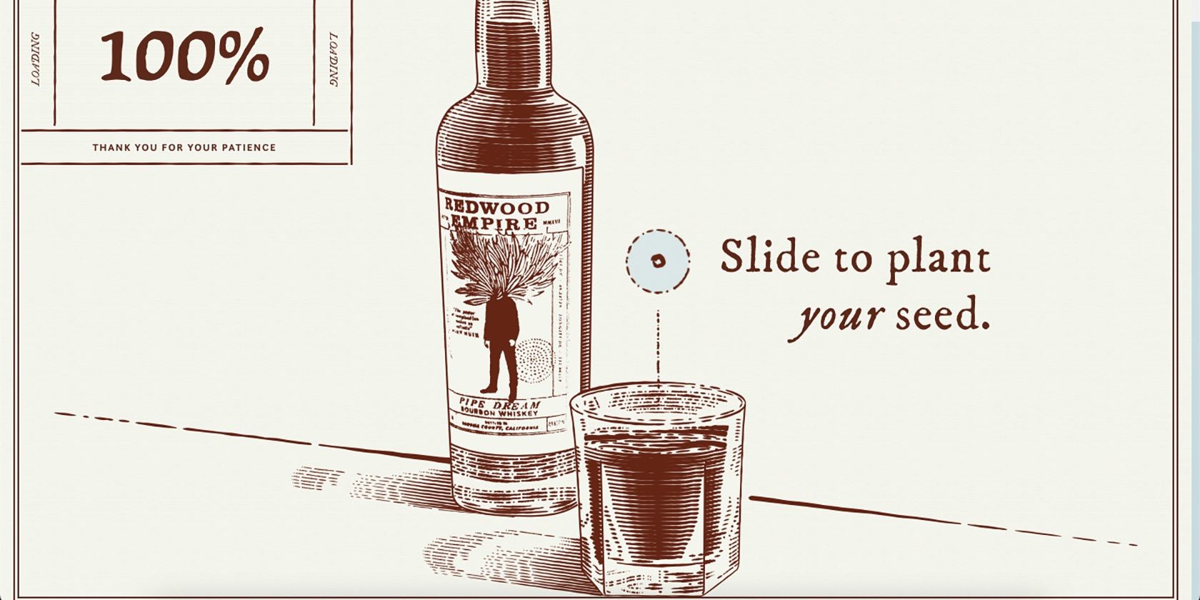 Minh họa whiskey trên trang web